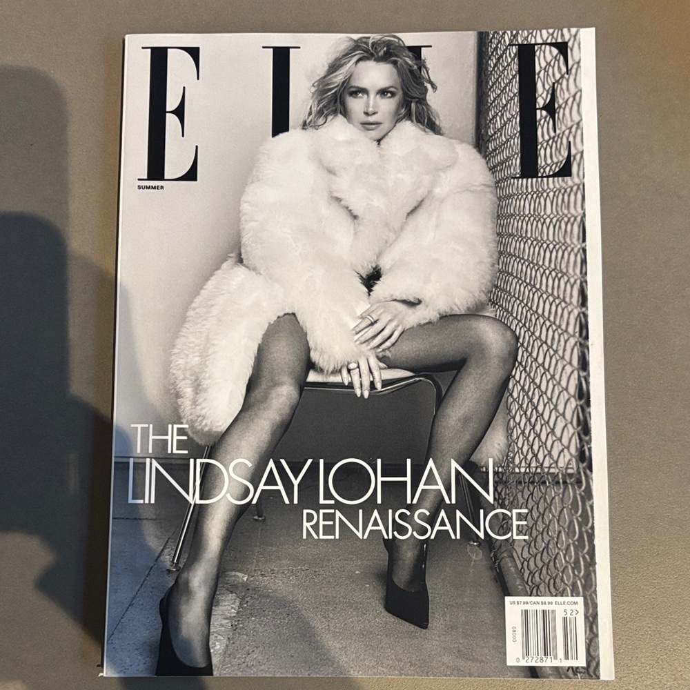 Elle Magazine Summer 2025 Lindsay Lohan